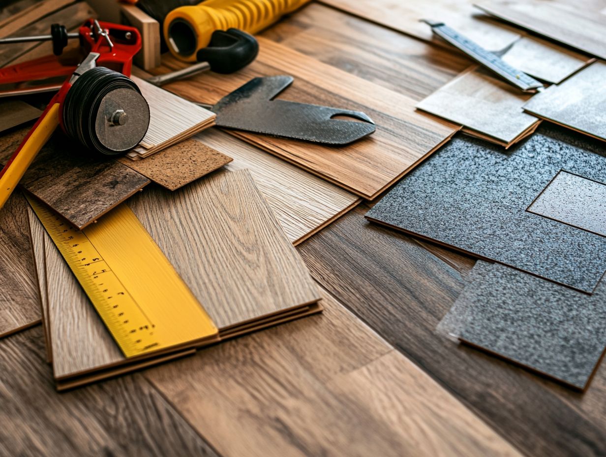 What are some popular DIY kitchen flooring options?