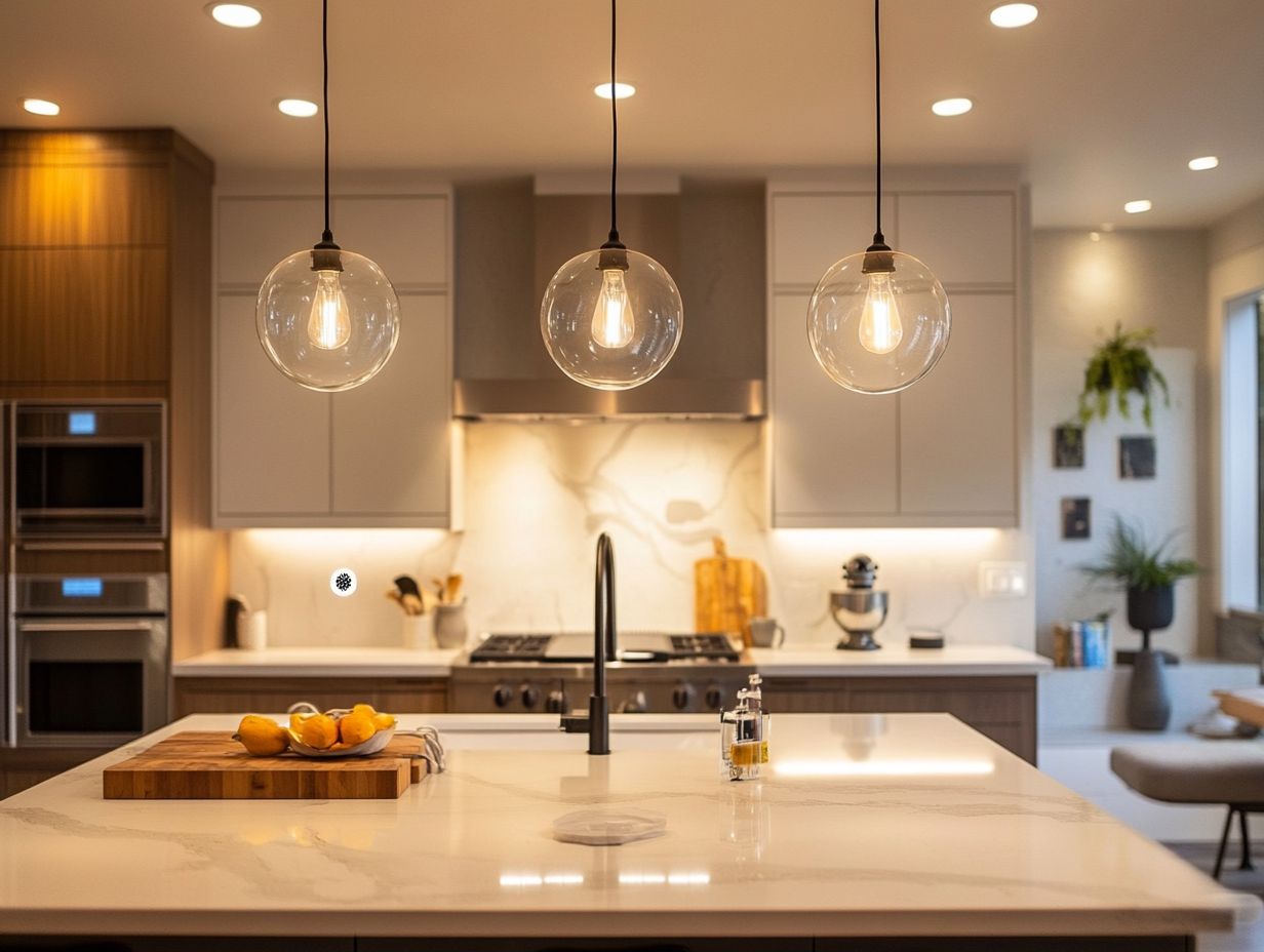 Bright and inviting kitchen lighting