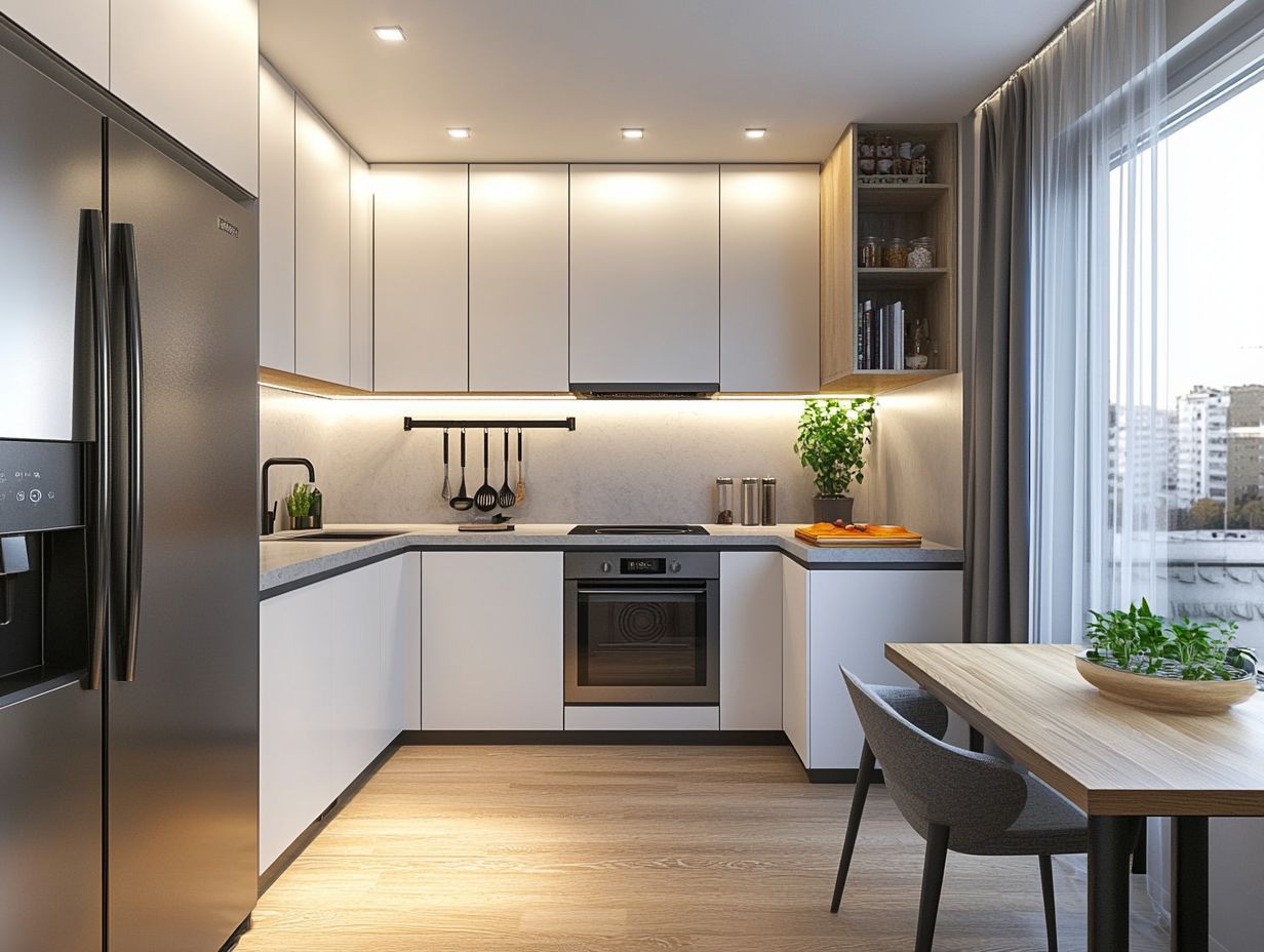 What is the most efficient kitchen layout for a small apartment?