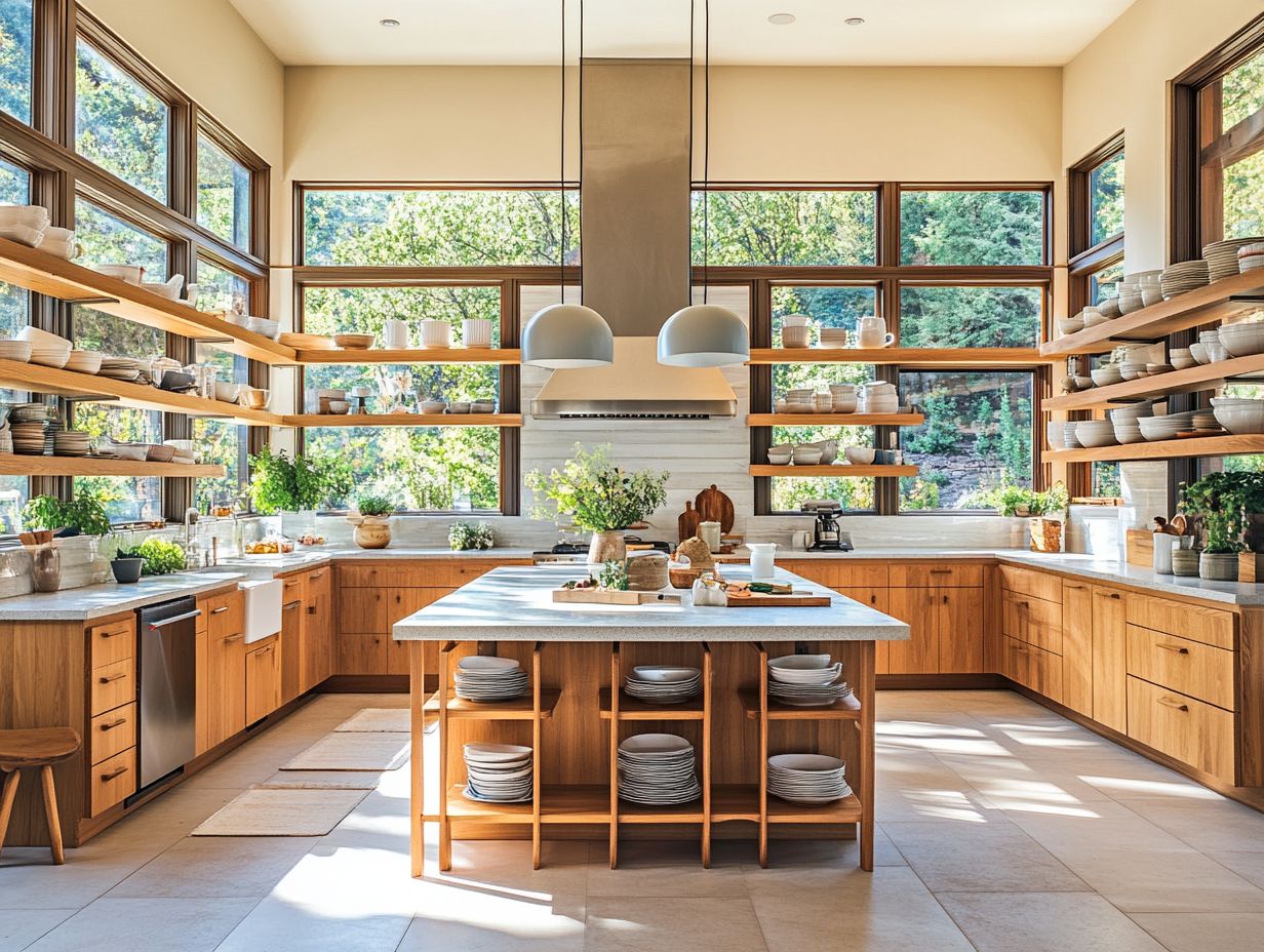 Functional cabinet designs for family kitchens