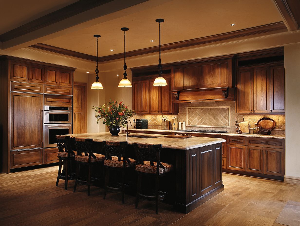 Example of Proper Size and Placement of Kitchen Lighting Fixtures