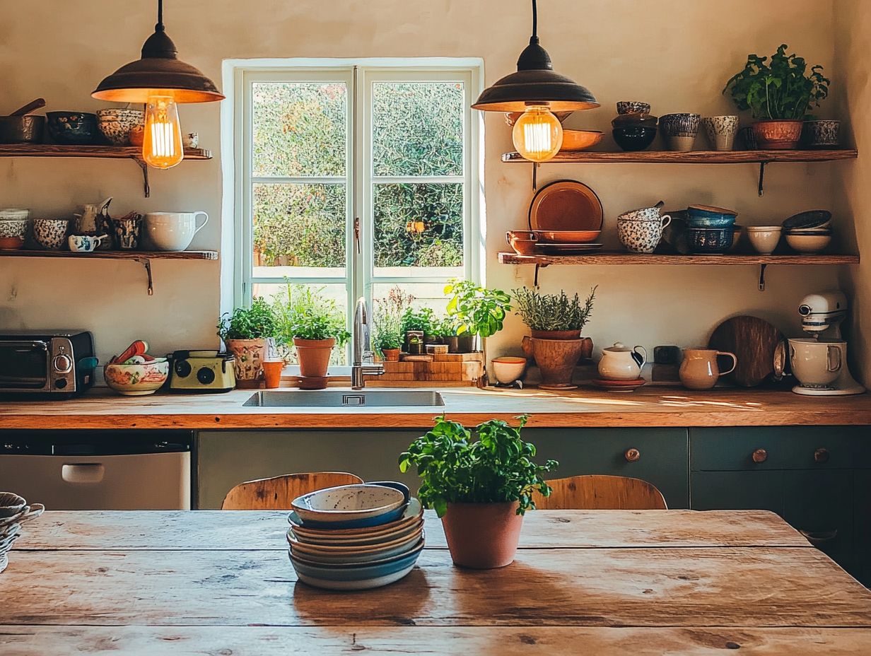 Unique kitchen design with features and accents