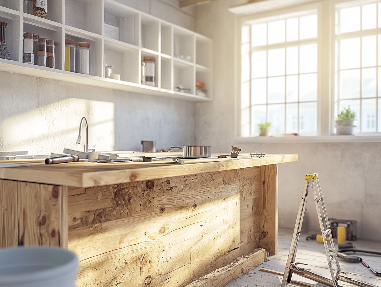 A DIY kitchen bar