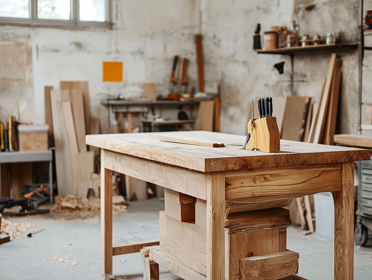 Image illustrating the key takeaways from building a DIY kitchen table.