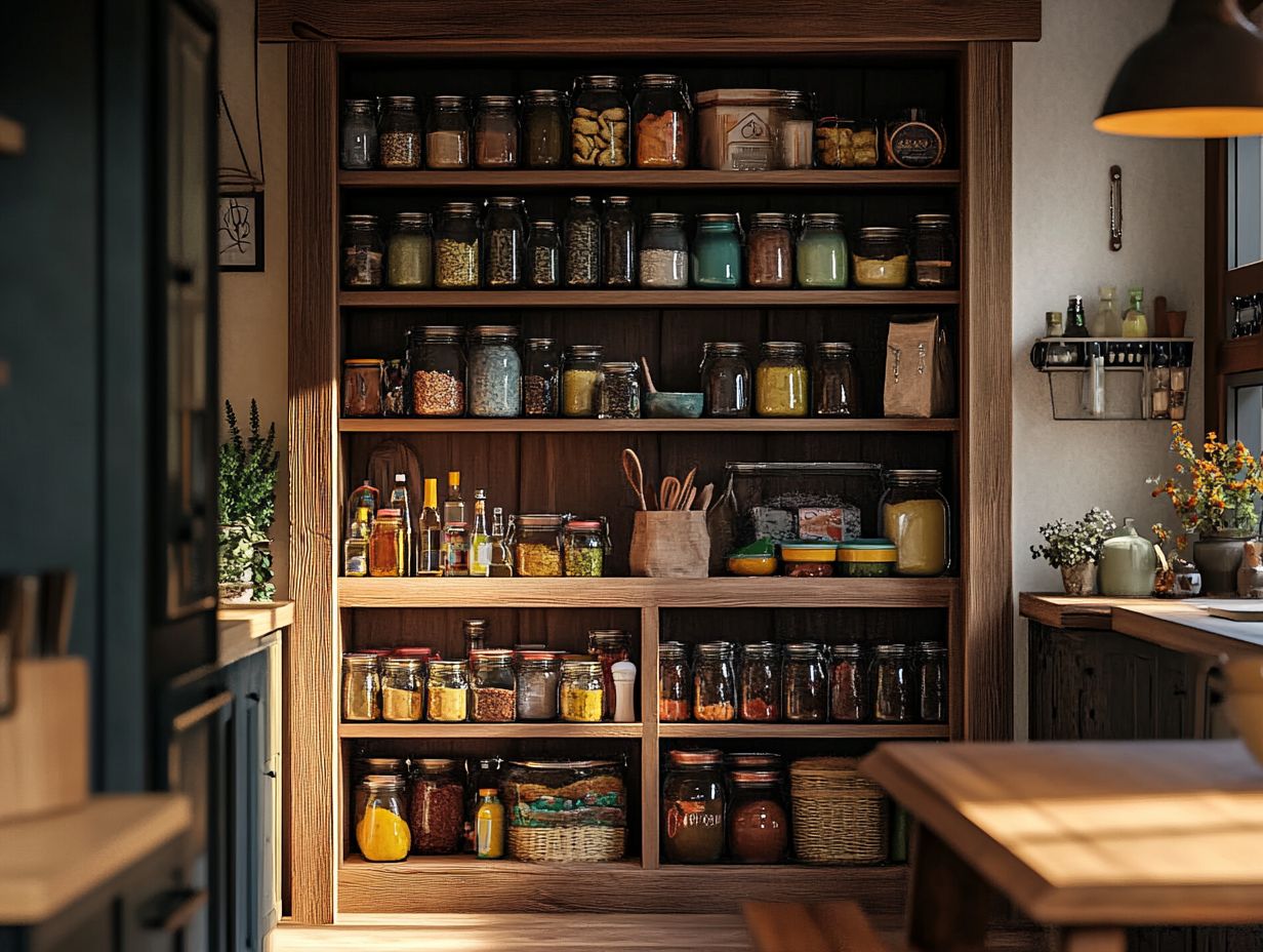 Image showing essential tools and supplies for building a DIY pantry