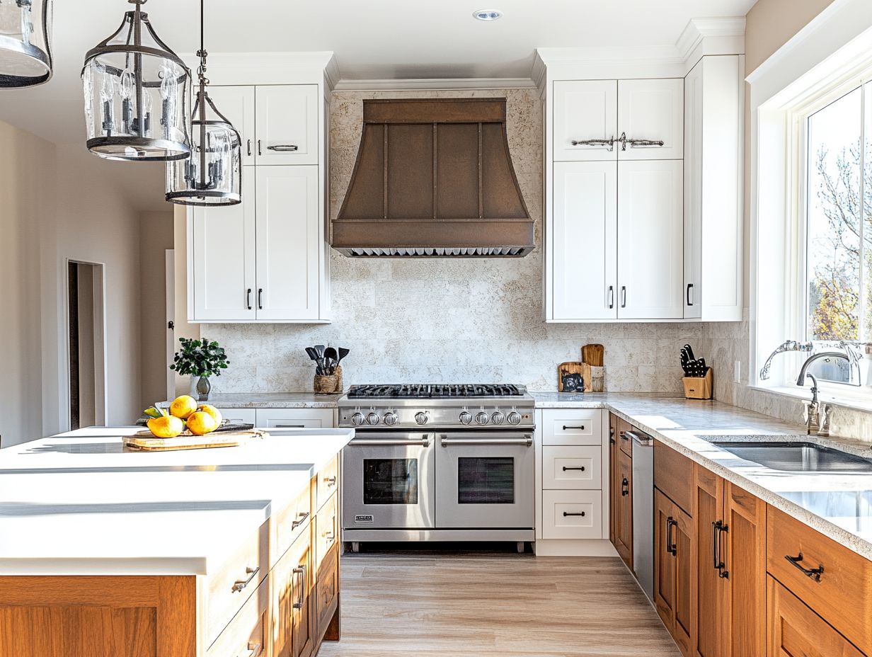 Image showing various cabinet styles for kitchen design considerations