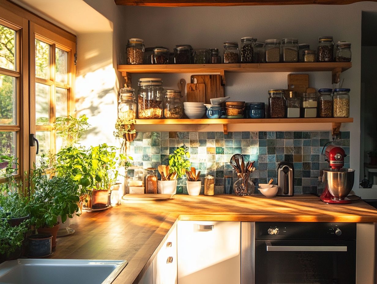 Beautiful kitchen featuring recycled and upcycled materials