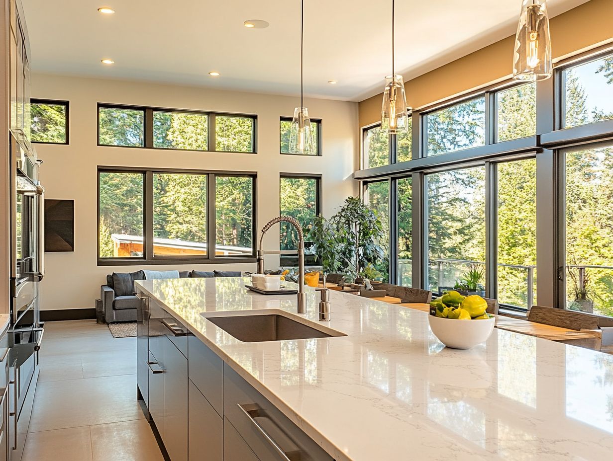 A collection of smart appliances in a modern kitchen.