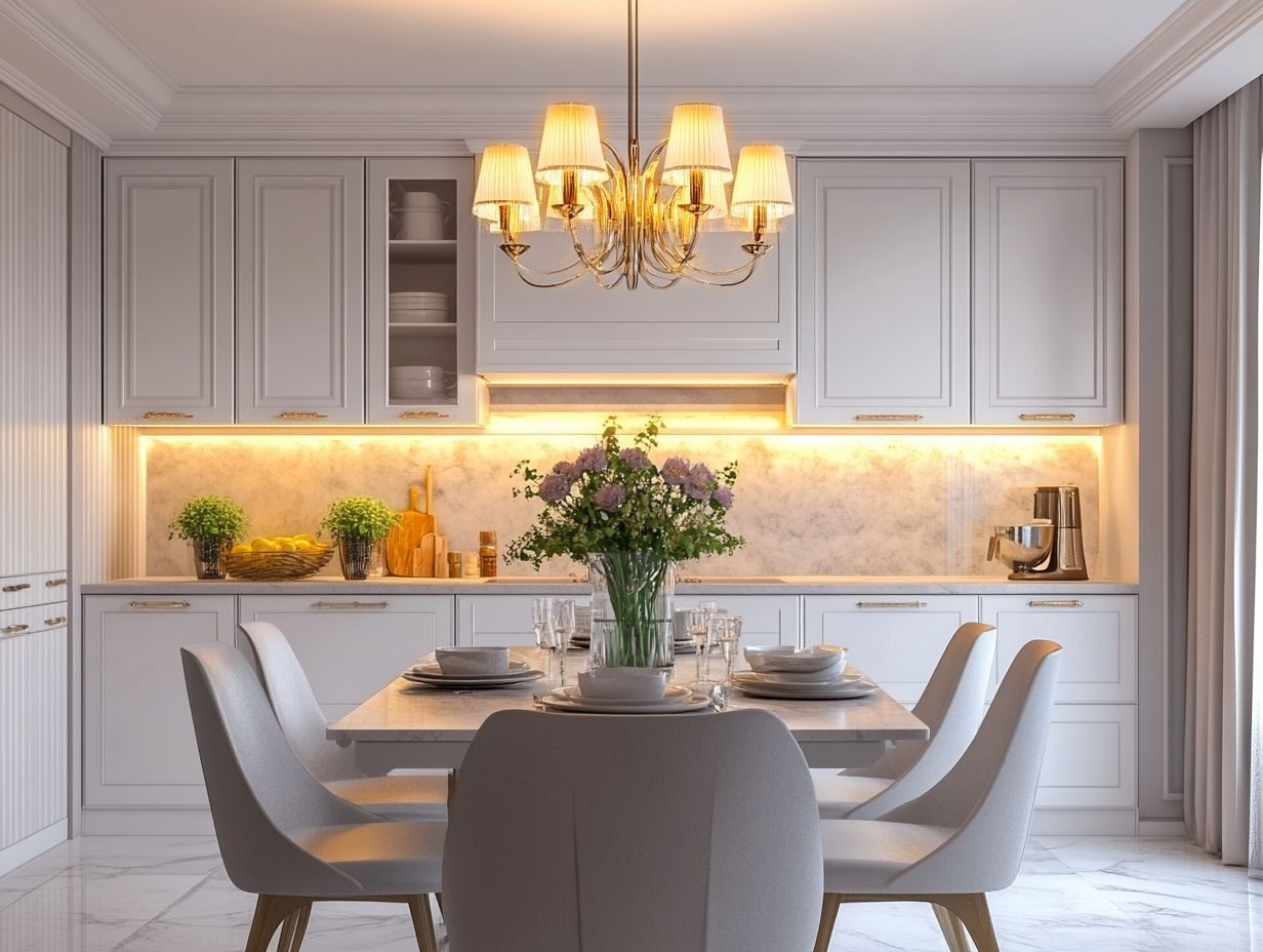 What factors should I consider when choosing a chandelier for my kitchen?