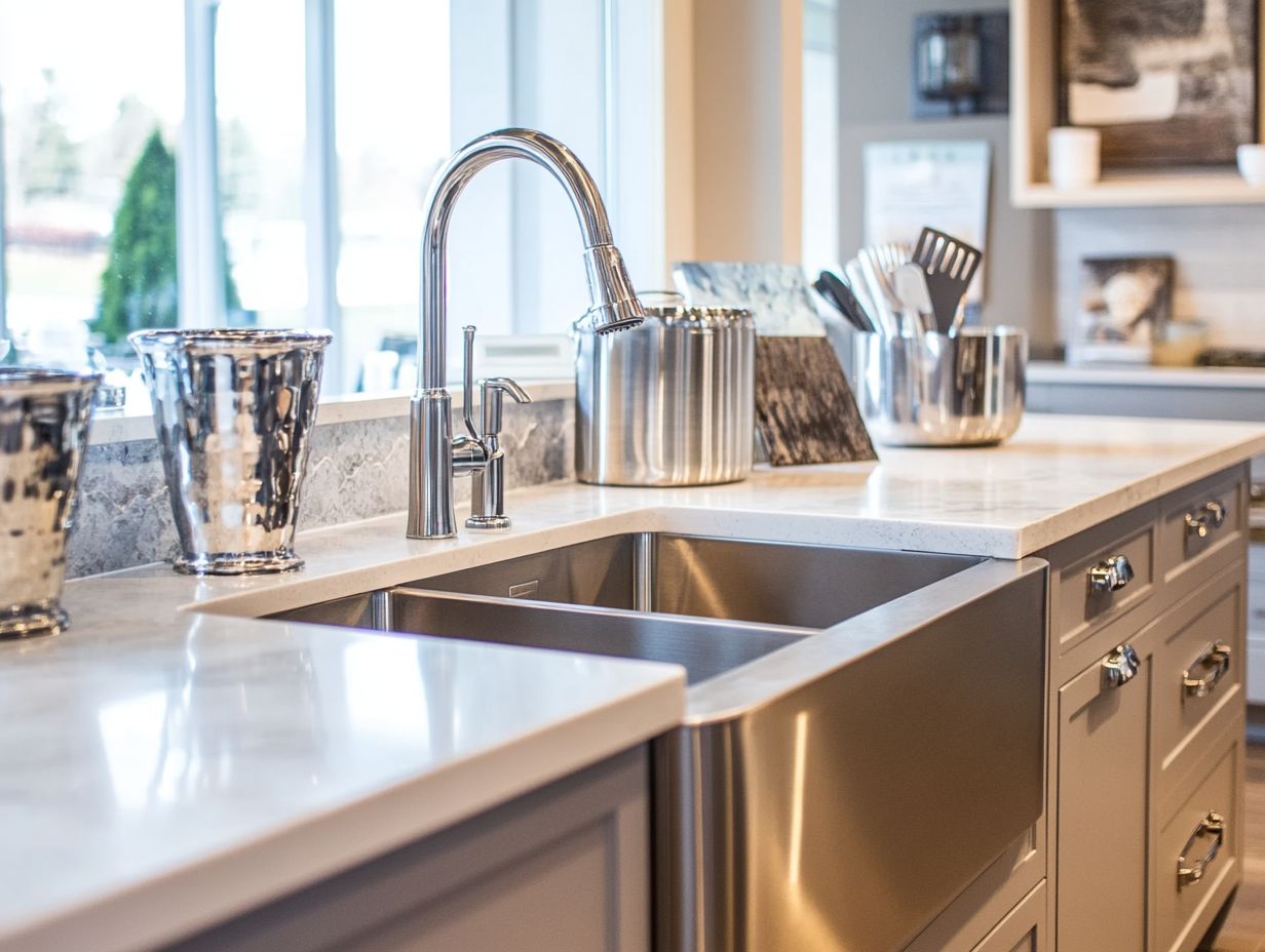 A beautiful kitchen sink showcasing style and design options