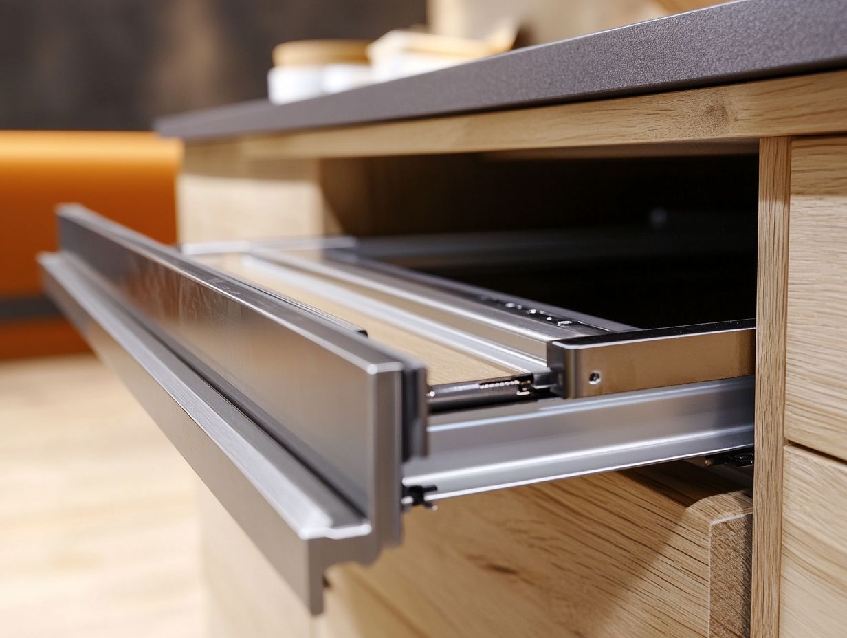 What are cabinet drawer slides?