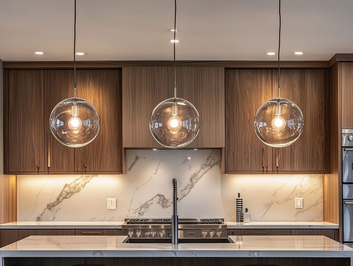 What factors should I consider when choosing the right kitchen lighting material?