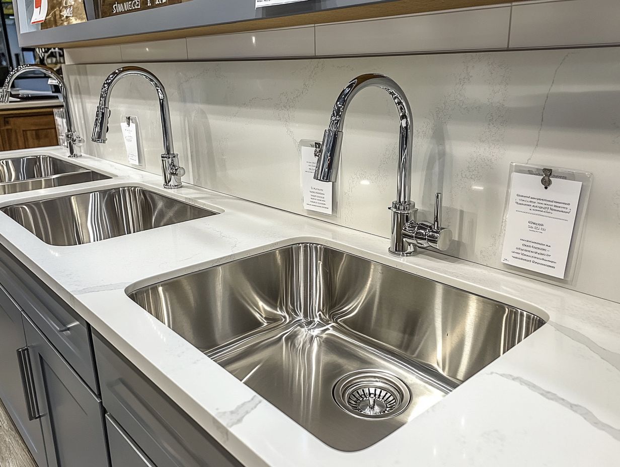 Image illustrating common questions about choosing a kitchen sink.