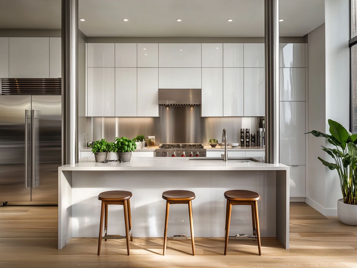 Stylish kitchen design balancing functionality and aesthetics