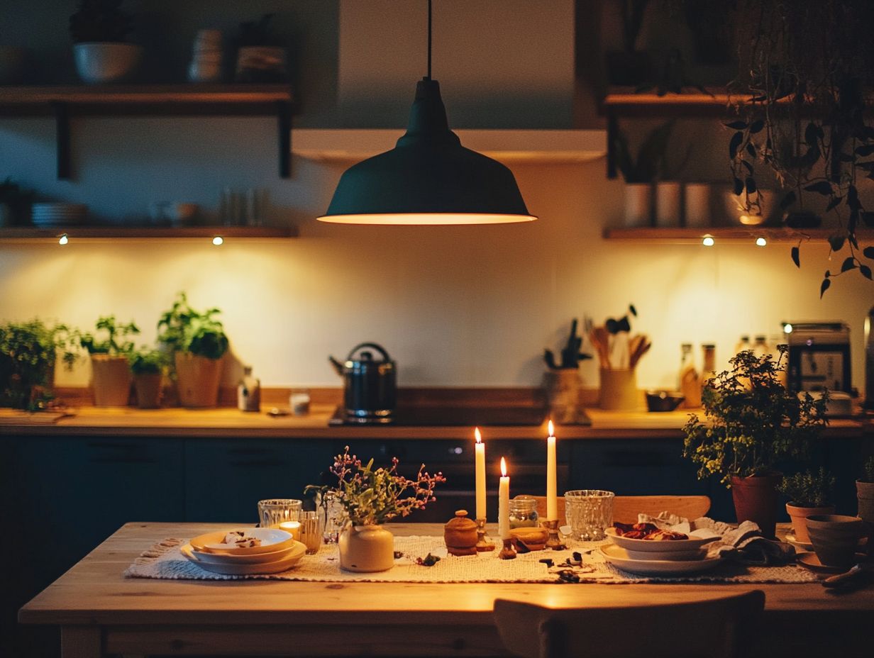 Image illustrating frequently asked questions about kitchen lighting