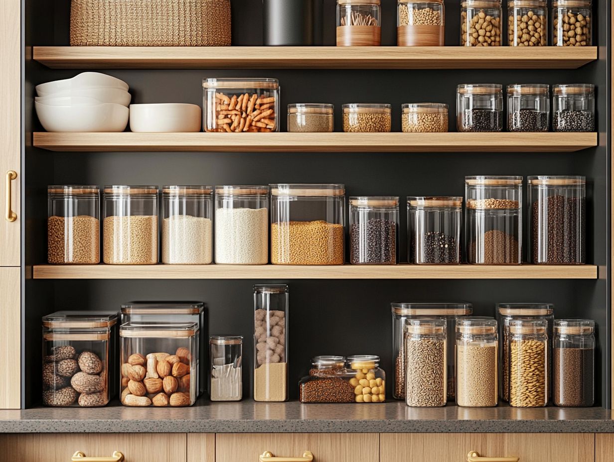 Beautifully organized customized pantry cabinet design