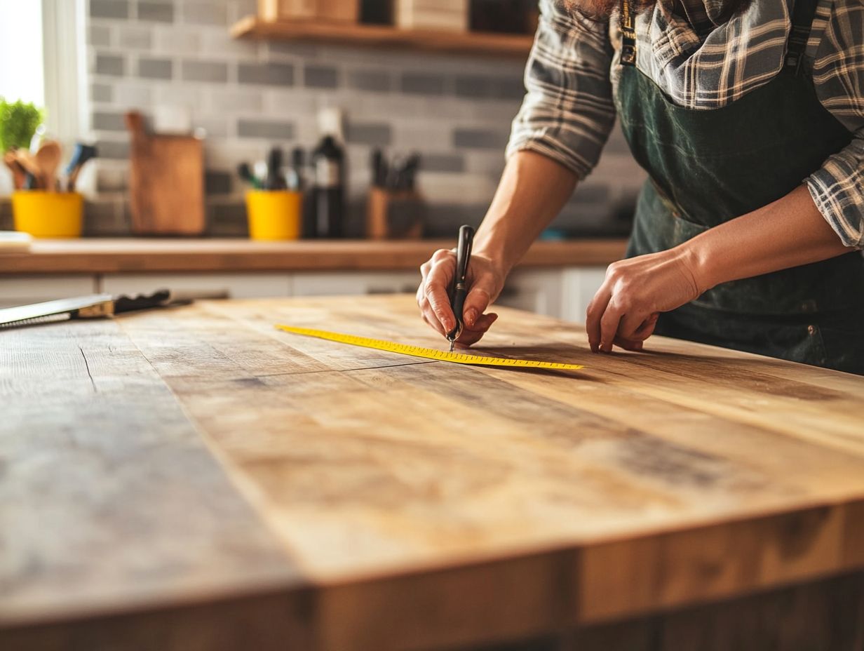 Removing old kitchen counter for a new installation