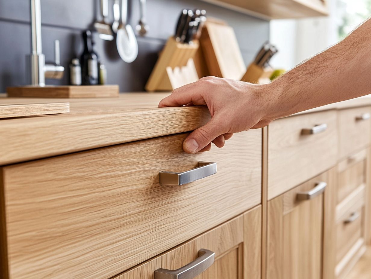 Image showing tips for successful cabinet hardware installation