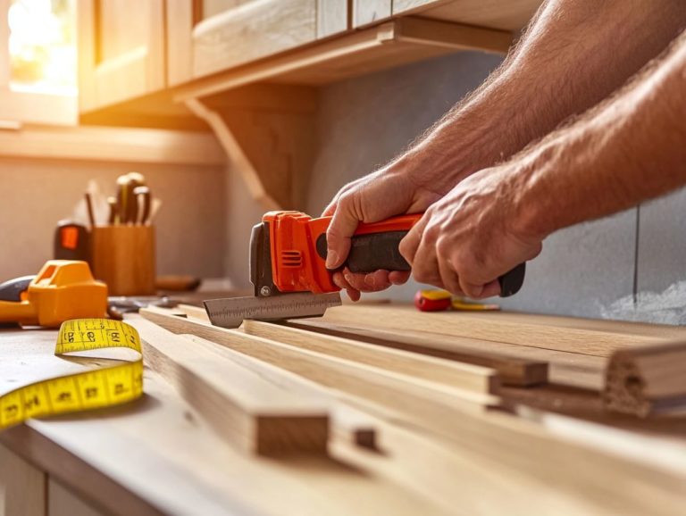 How to Install DIY Kitchen Trim and Molding