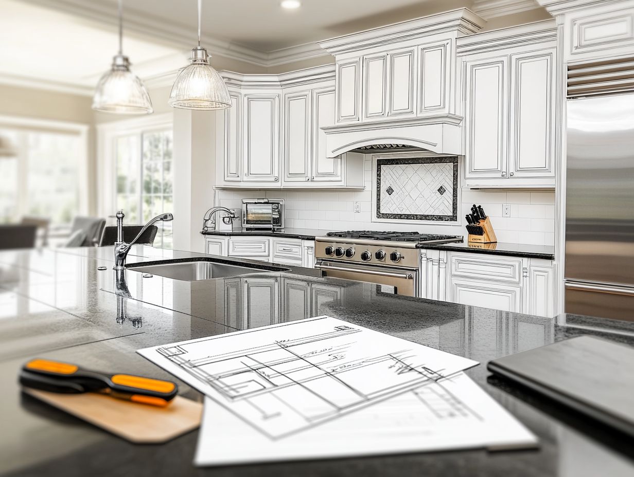 Image illustrating tips for executing a DIY kitchen layout