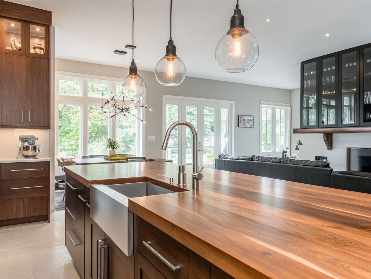 A well-designed kitchen with selected fixtures