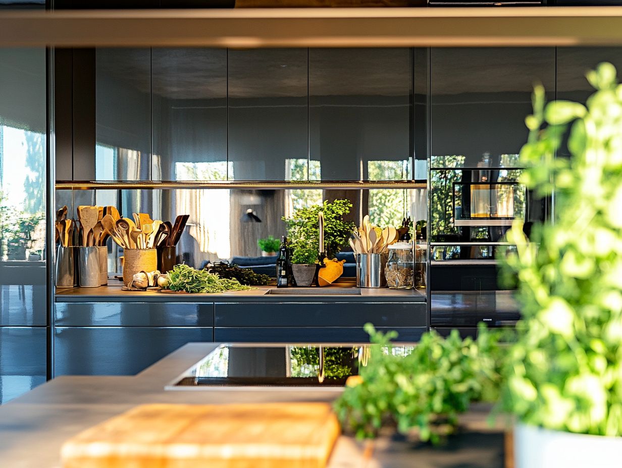 Can mirrors make a small kitchen feel bigger?