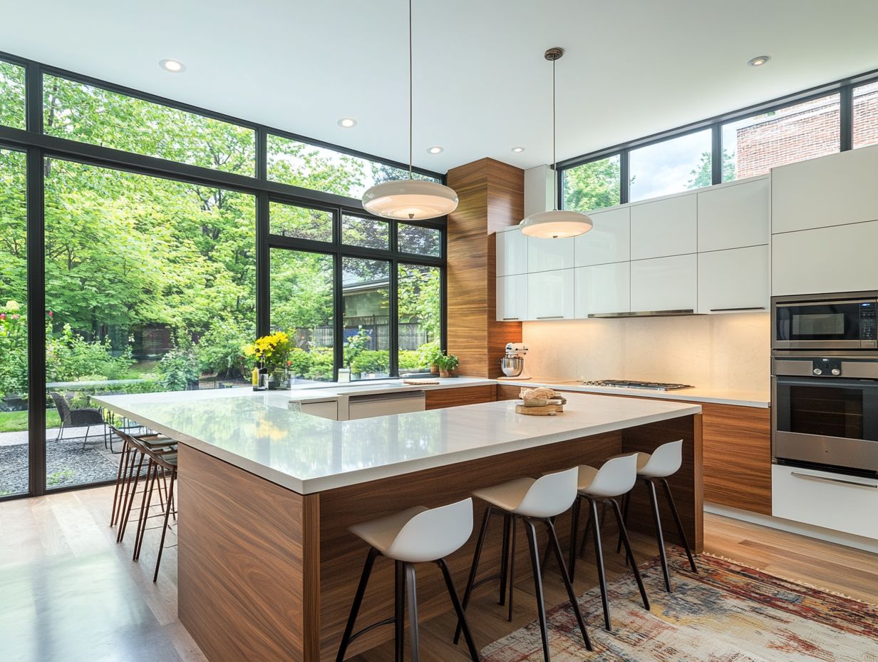 Galley Kitchen with Island