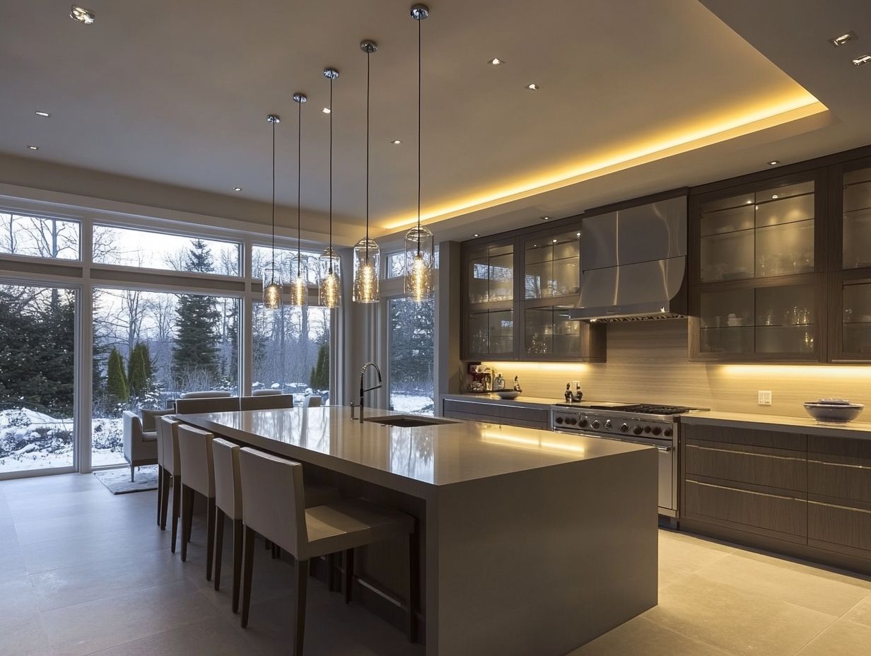 Example of Lighting Types Used in Contemporary Kitchens