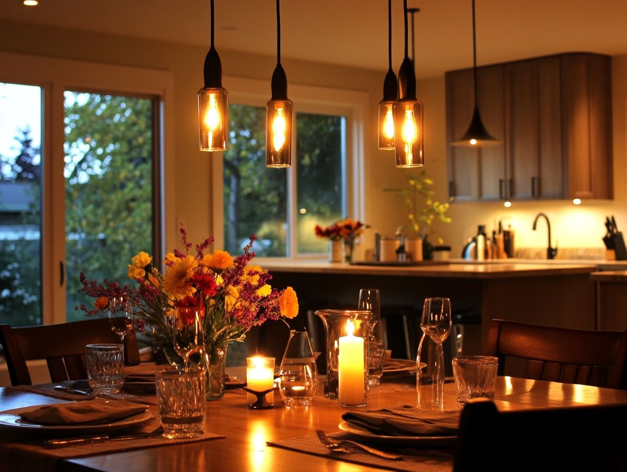 Warm kitchen ambiance lighting tips