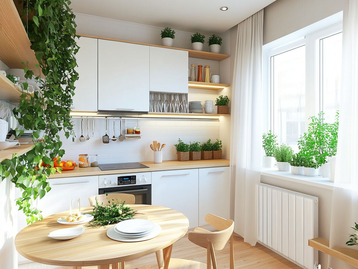 Example of a Kitchen with Dual-Purpose Furniture