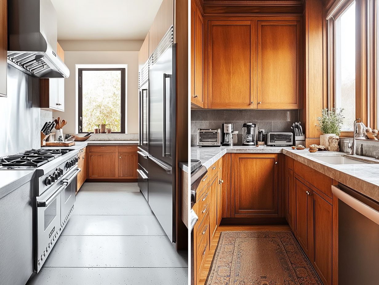 Which type of kitchen design is more popular?