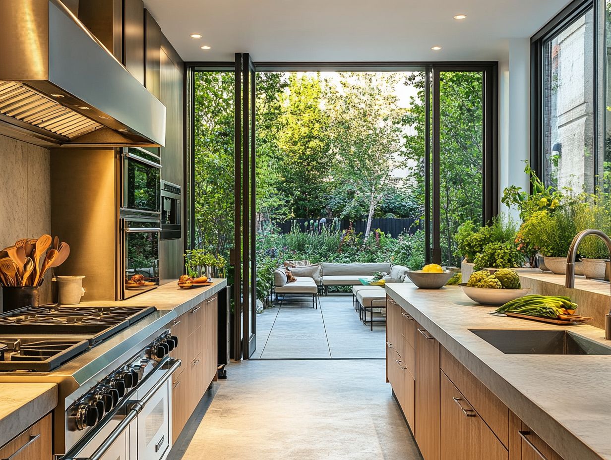 An ergonomic kitchen layout promoting efficiency