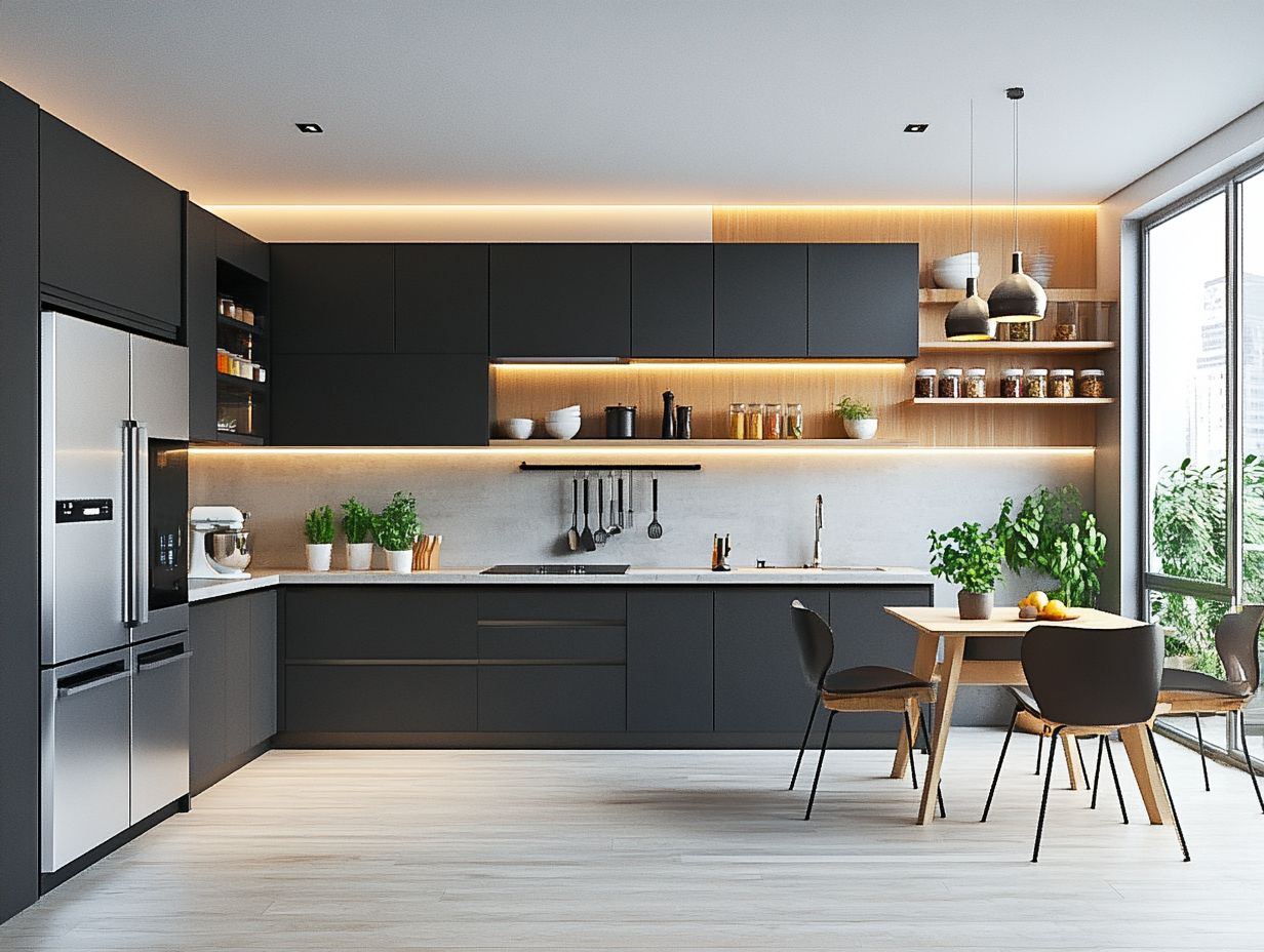 Beautiful L-Shaped Kitchen Interior Design Example