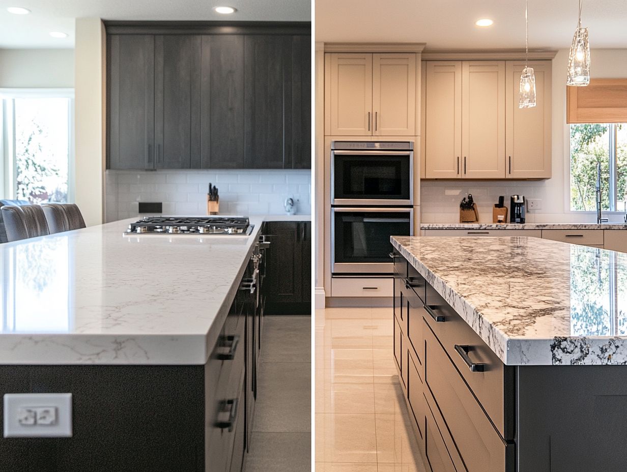 Explore the benefits of quartz vs granite countertops.