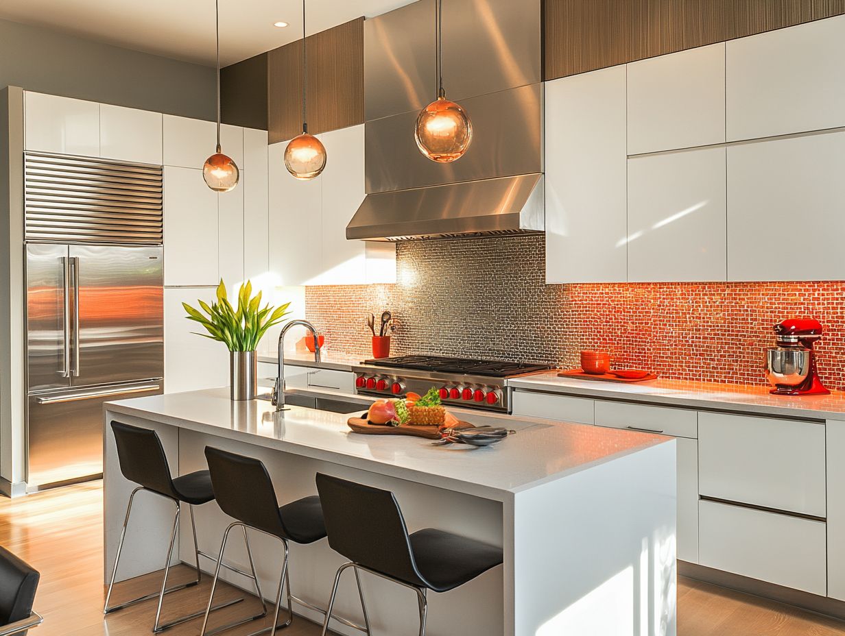 Image of various backsplash materials for modern kitchens