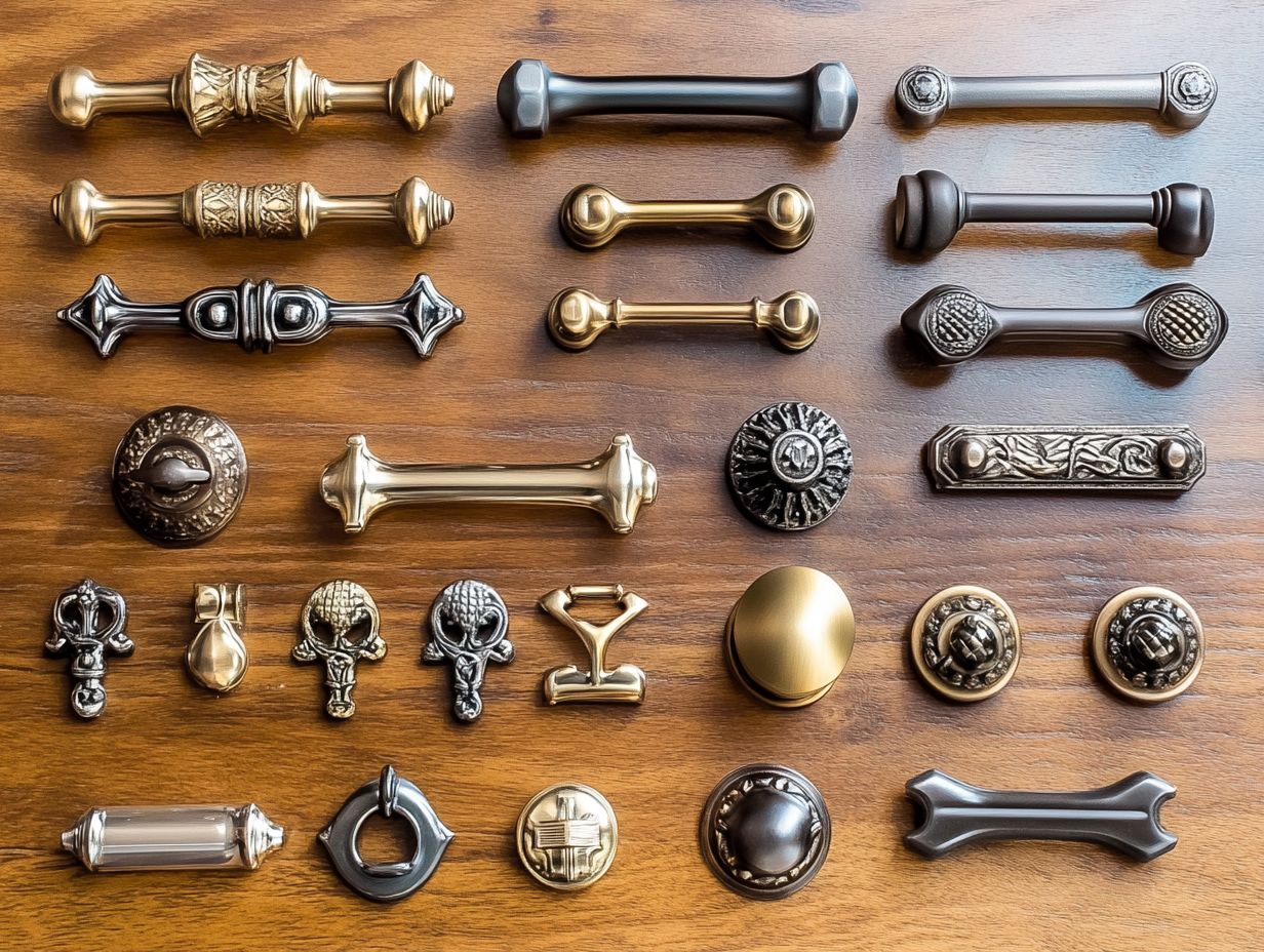 Image showing various styles of cabinet hardware