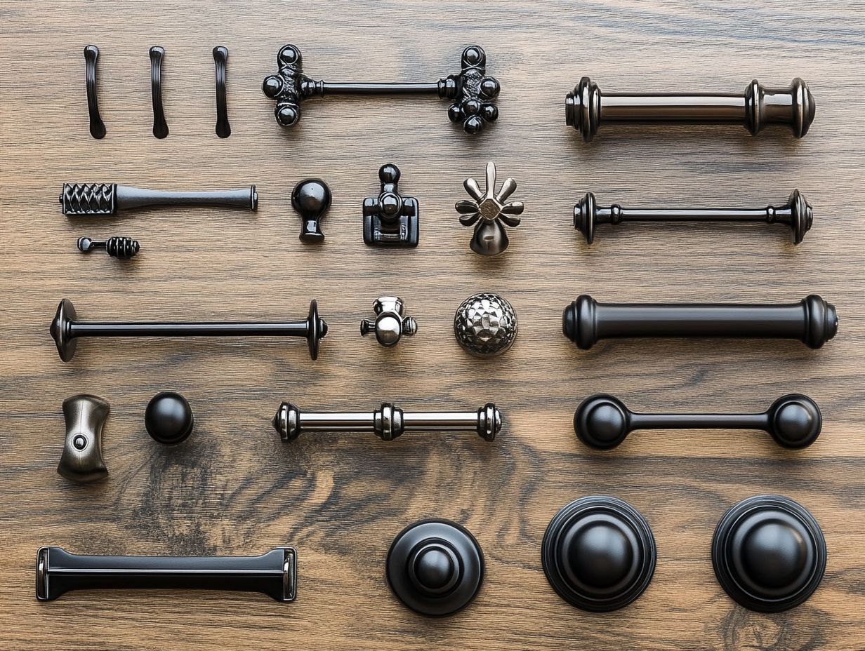 Visual representation of key takeaways for kitchen cabinet hardware selection.