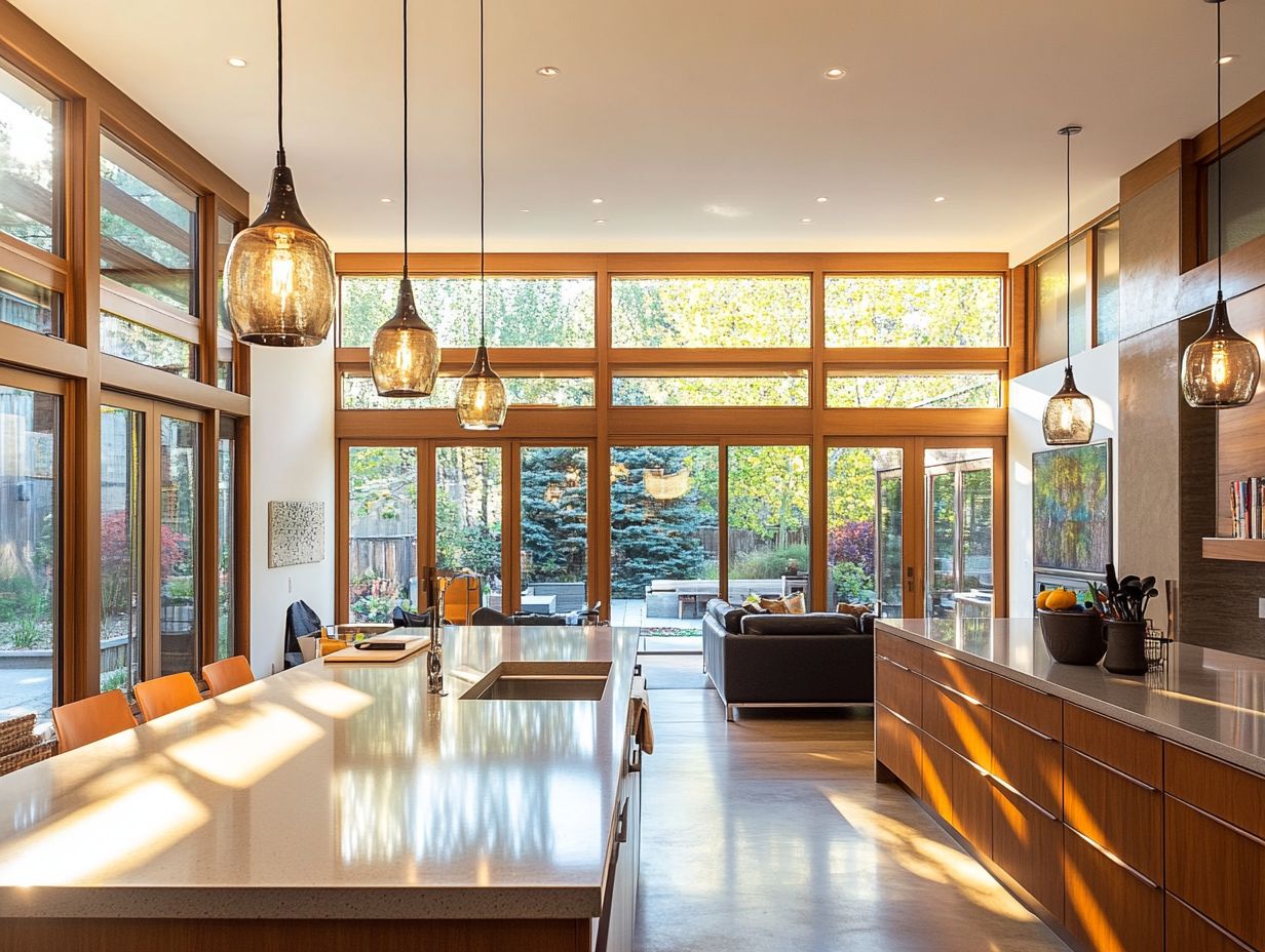 What are the key factors to consider when choosing the best lighting for open concept kitchens?