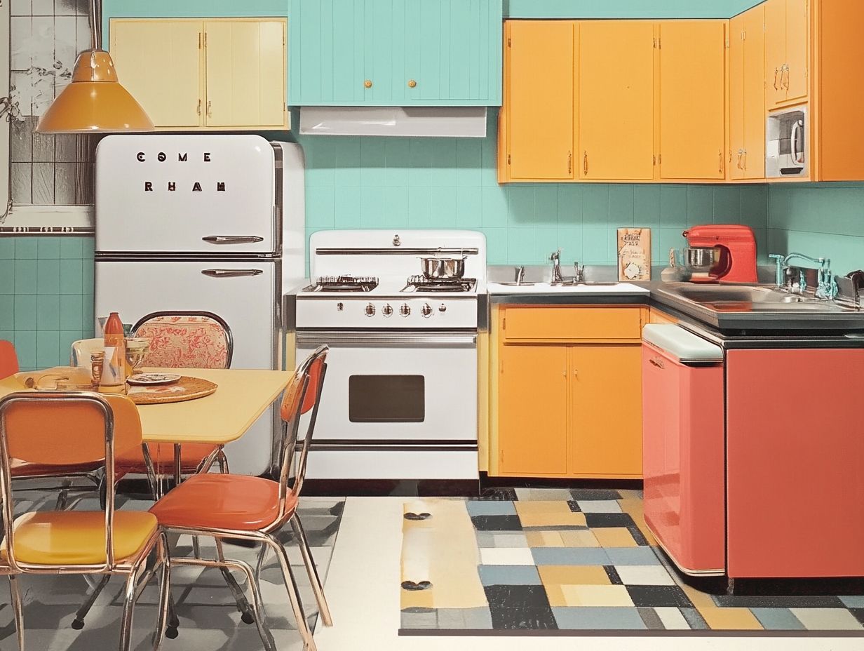 Evolution of kitchen layouts over the decades