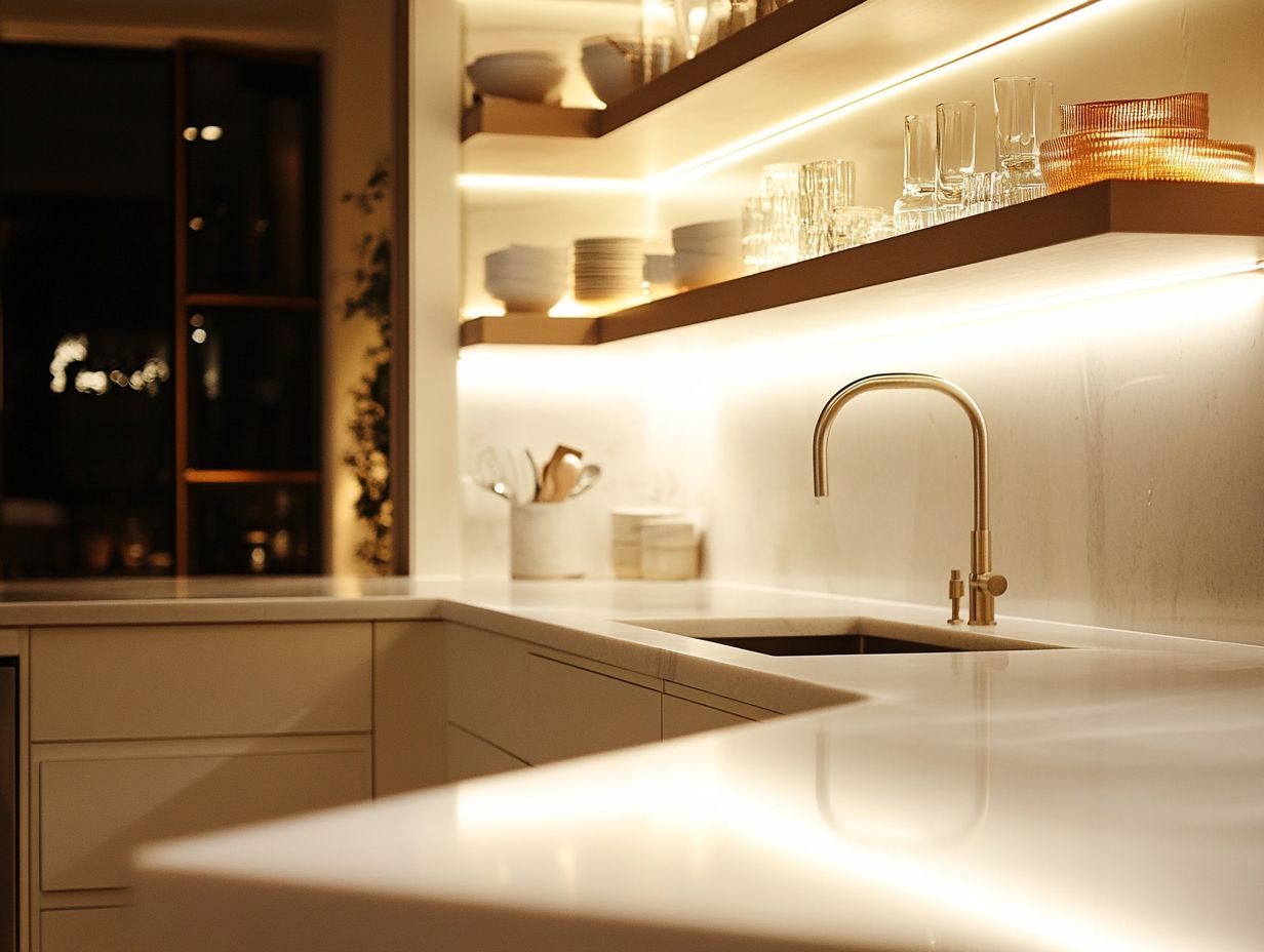 How will LED technology impact kitchen lighting in the future?