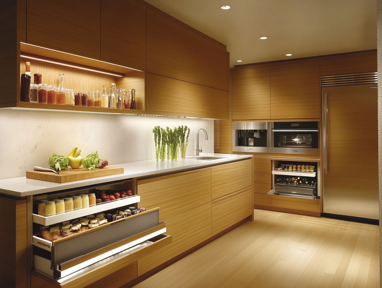 An image showcasing frequently asked questions about kitchen design