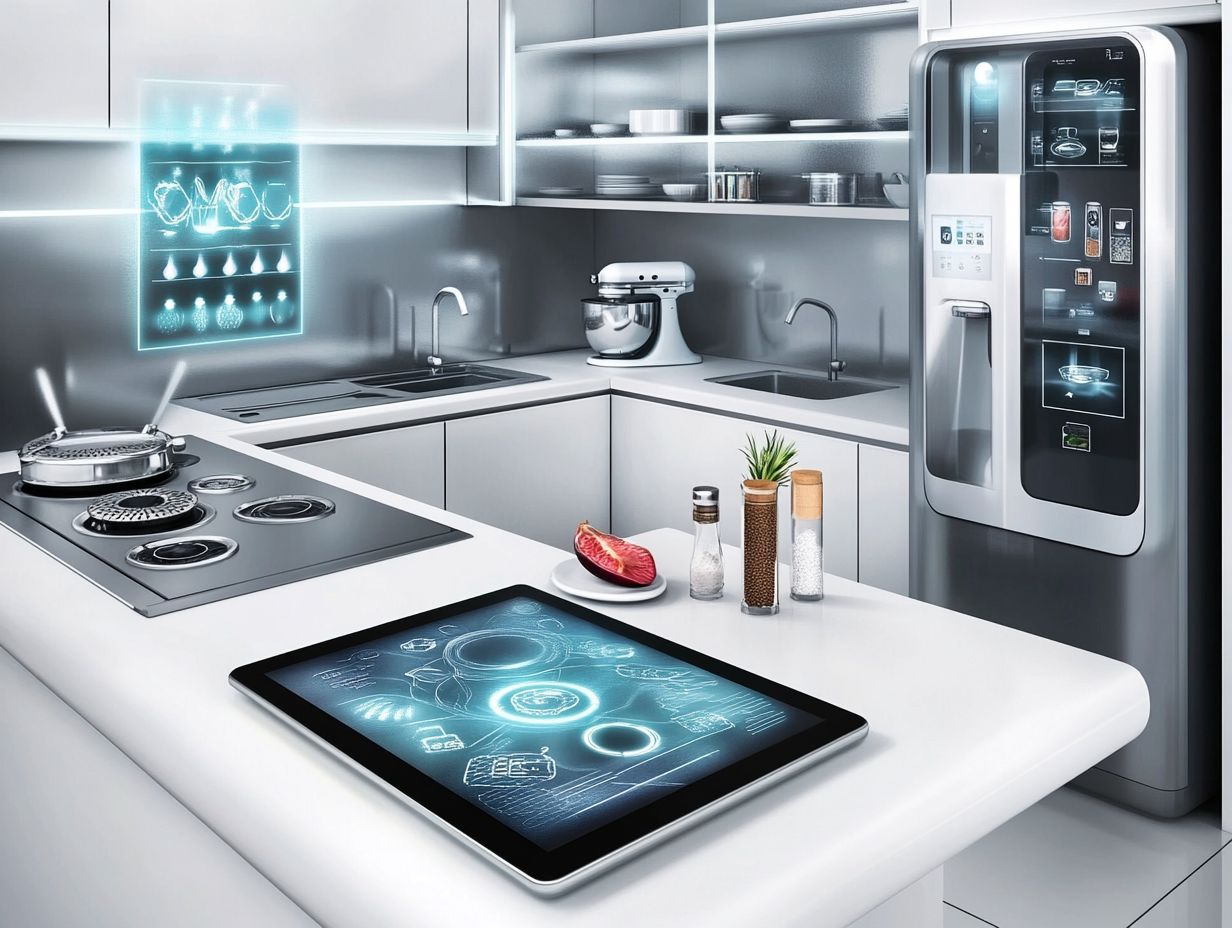 An illustration of the impact of smart appliances on cooking