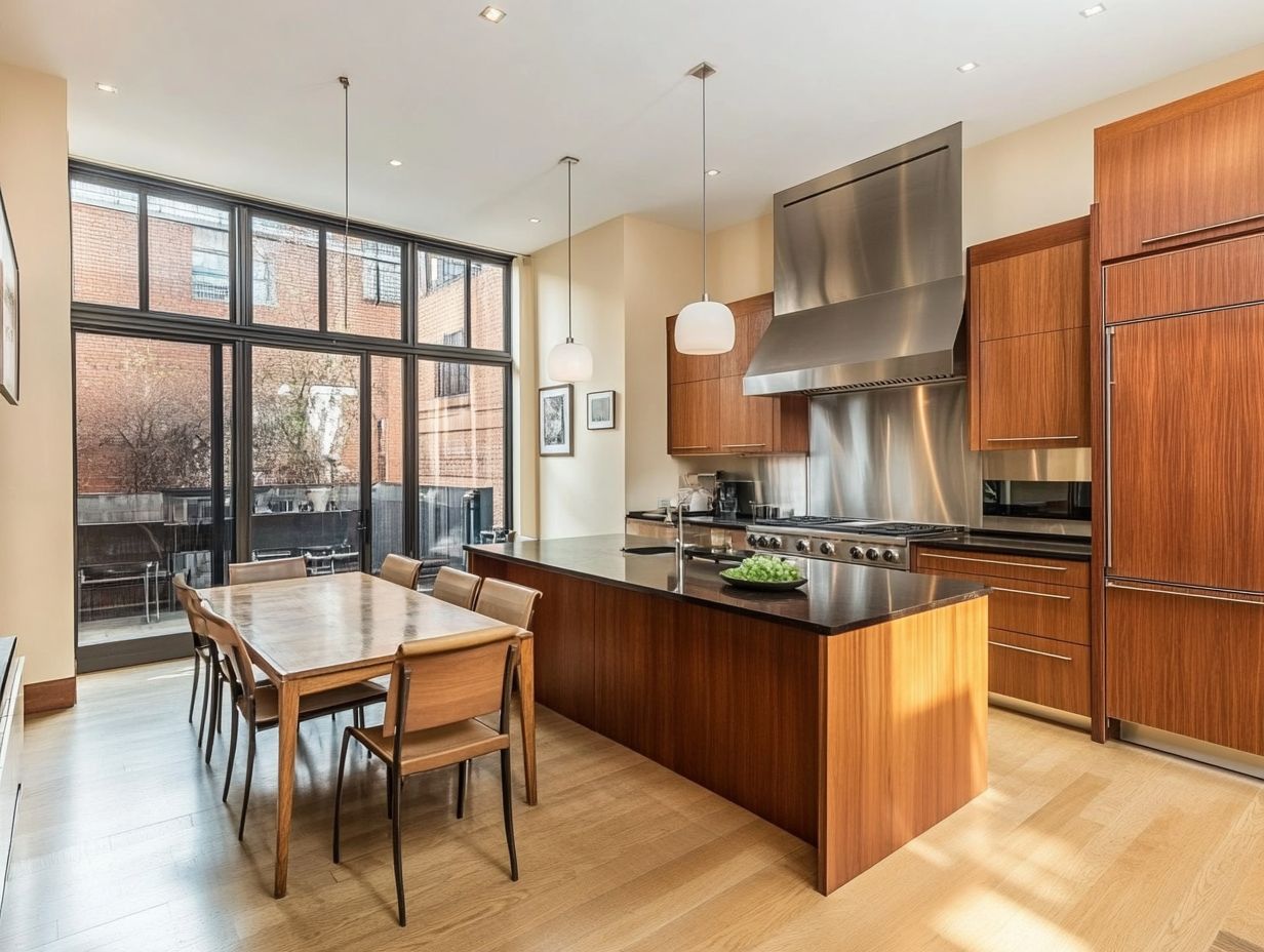 A beautifully designed L-shaped kitchen with ample counter space and storage.