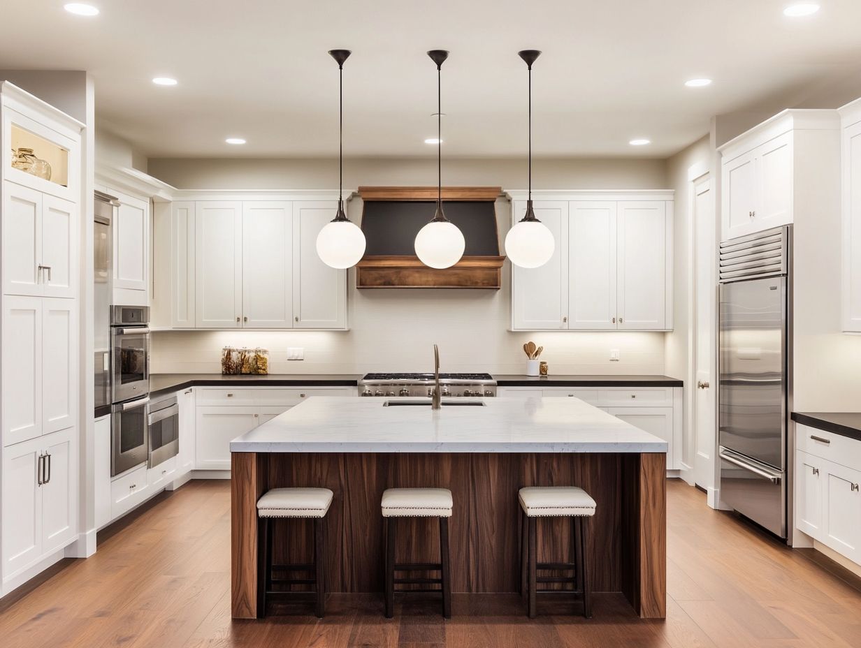 How does scale affect the functionality of kitchen lighting?