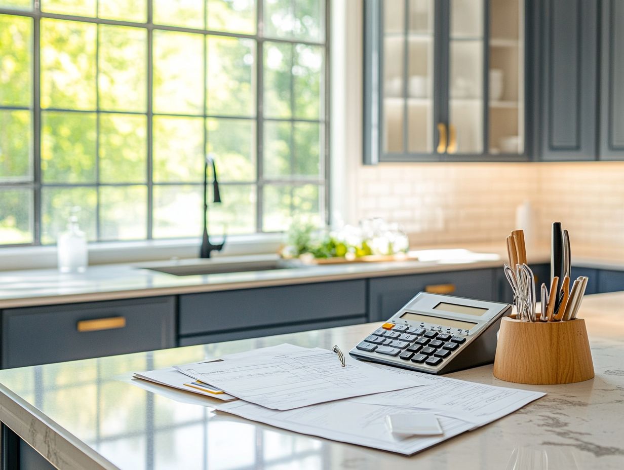 How should I create a budget for my kitchen remodeling project?