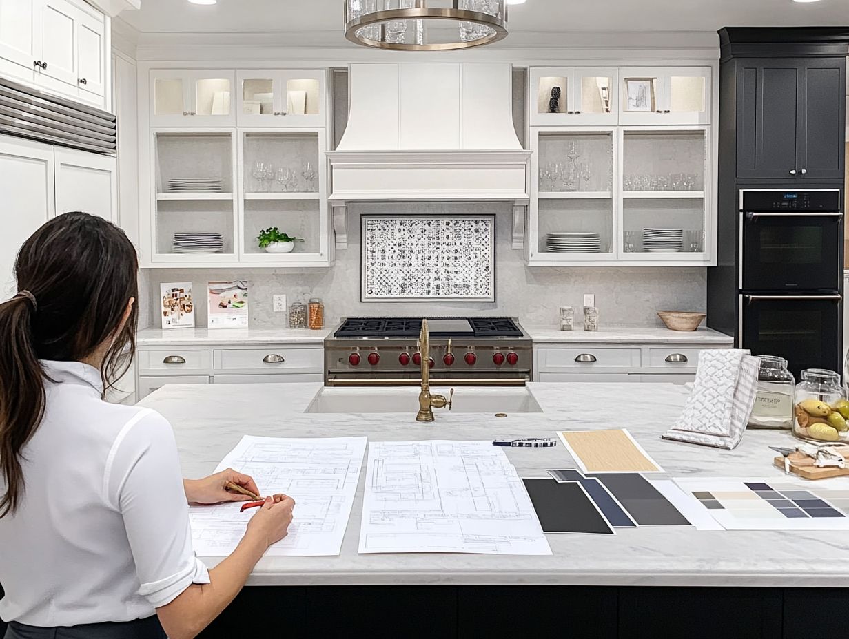 Visual summary of key takeaways for choosing a DIY kitchen layout.