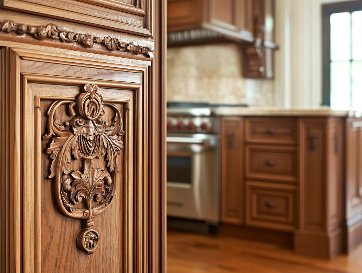 Mission Style Cabinets with Natural Wood Finish