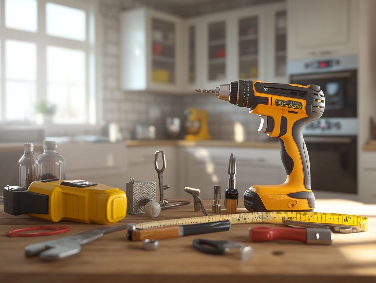 Visual guide to frequently asked questions about DIY kitchen remodeling tools