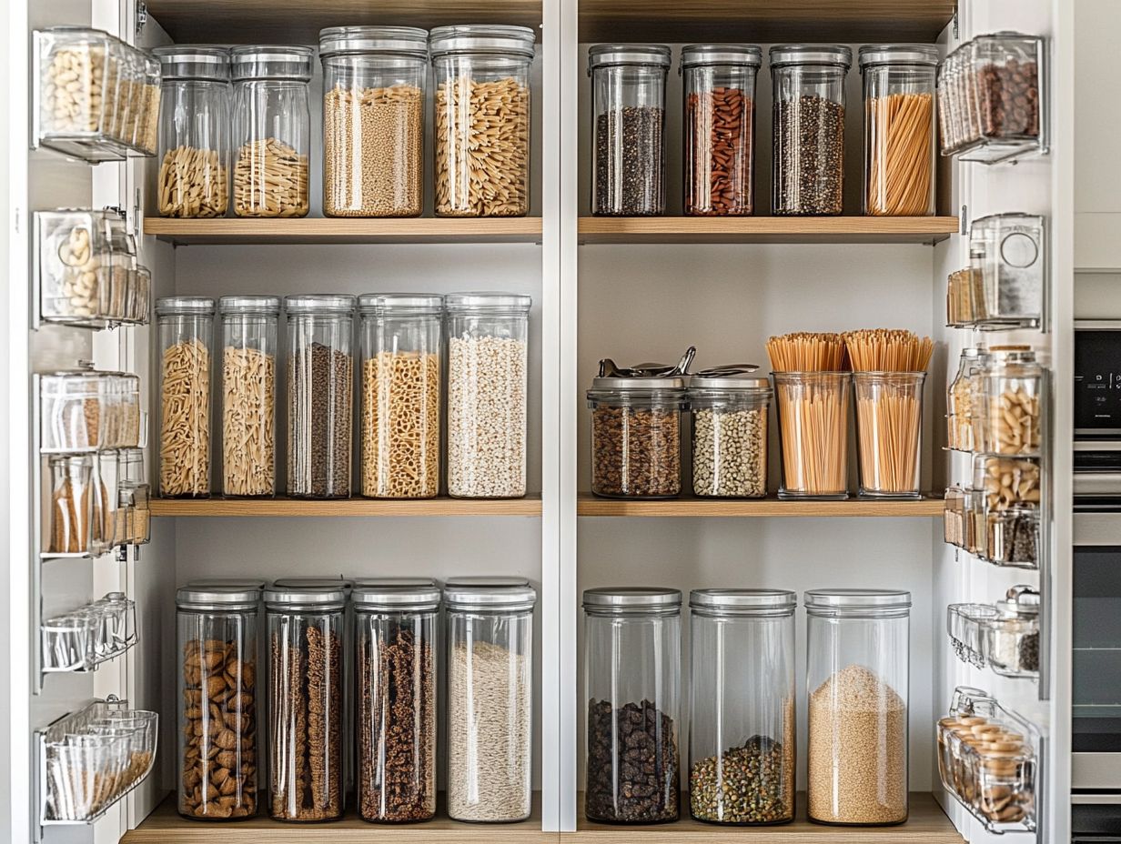 Image showing frequently asked questions about kitchen cabinet storage hacks.