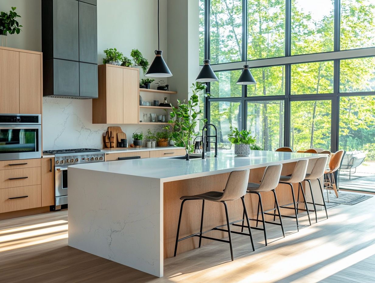 Trendy open kitchen layout inspiration featuring an open concept design.